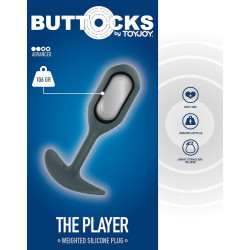 Buttocks TOYJOY Plug lesté The Player 9.5 x 3 cm - Poids 106g